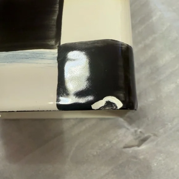 MacKenzie-Childs Courtly Check Tras Bin and Tissue box holder Set - Picture 8 of 14